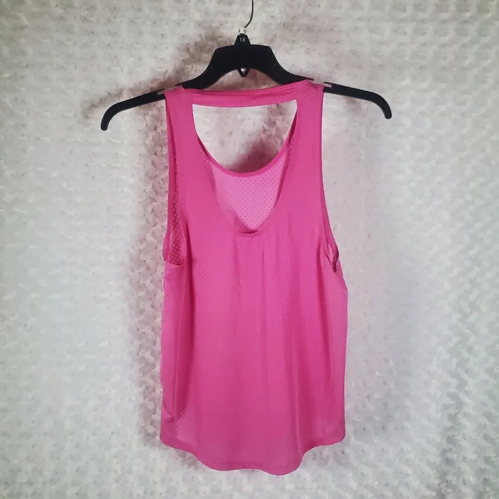 Nike Dri-FIT Hot Pink Perforated Racerback Tank Top Size S